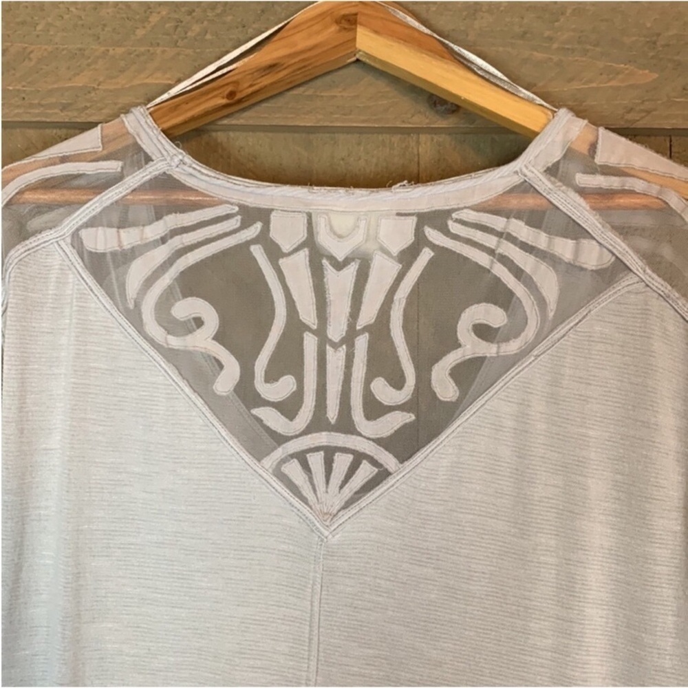 Free People dove gray Gatsby tunic top Size Small - Picture 7 of 12